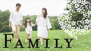 family 愛する家族のために。現代版の家紋はいかがでしょうか。。